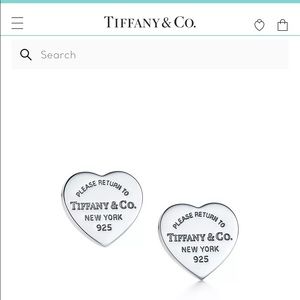 *AUTHENTIC Tiffany & Co. Heart Tag Stud Earrings